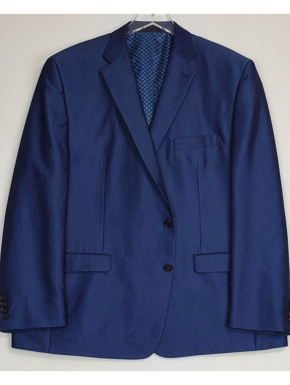 Lauren Ralph Lauren 48R classic fit sport coat blazer blue 2 button rayon summer